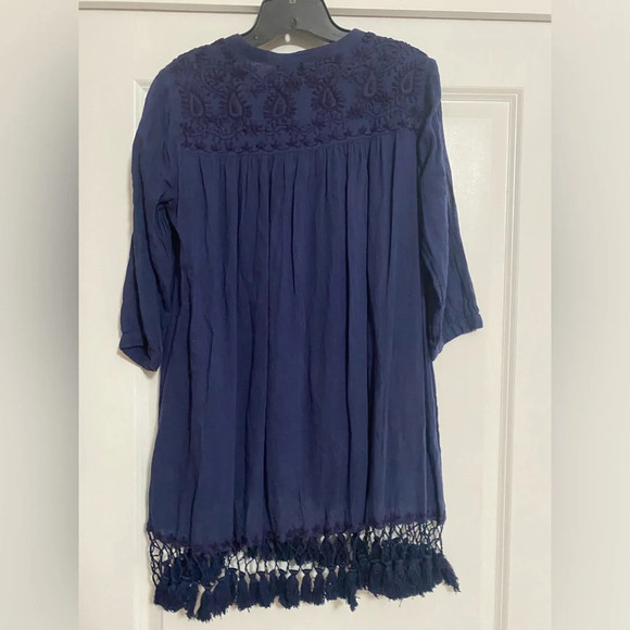 Roller Rabbit Navy Tassel Tunic - Picture 5 of 6